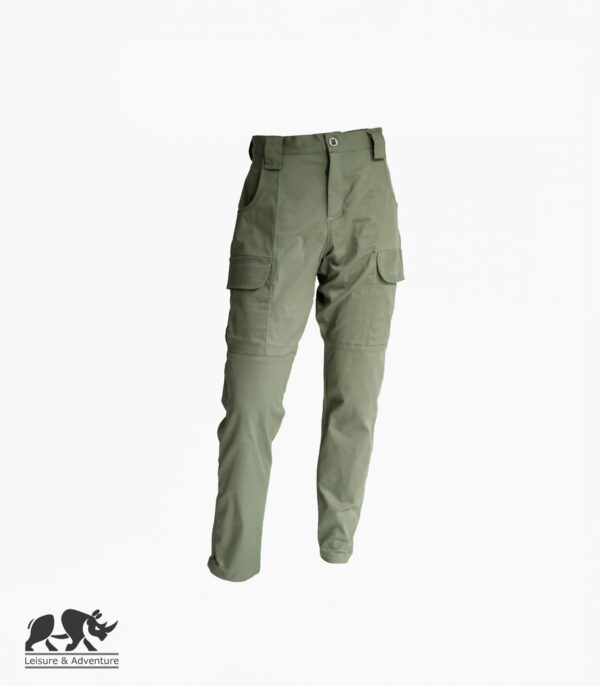L&A Mens Casual Tactical Pants Slight Stretch Olive