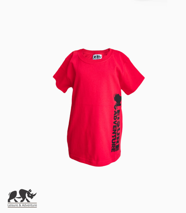L&A Kids Side Rhino R-Neck T-Shirt Red