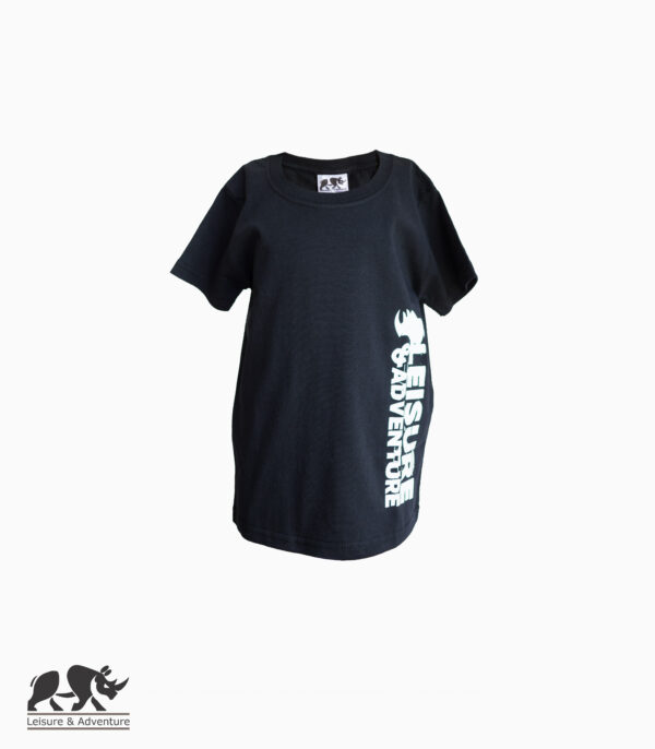 L&A Kids Side Rhino R-Neck T-Shirt Black