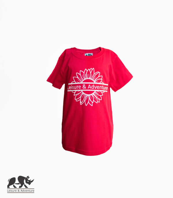 L&A Kids Daisy R-Neck T-Shirt Red