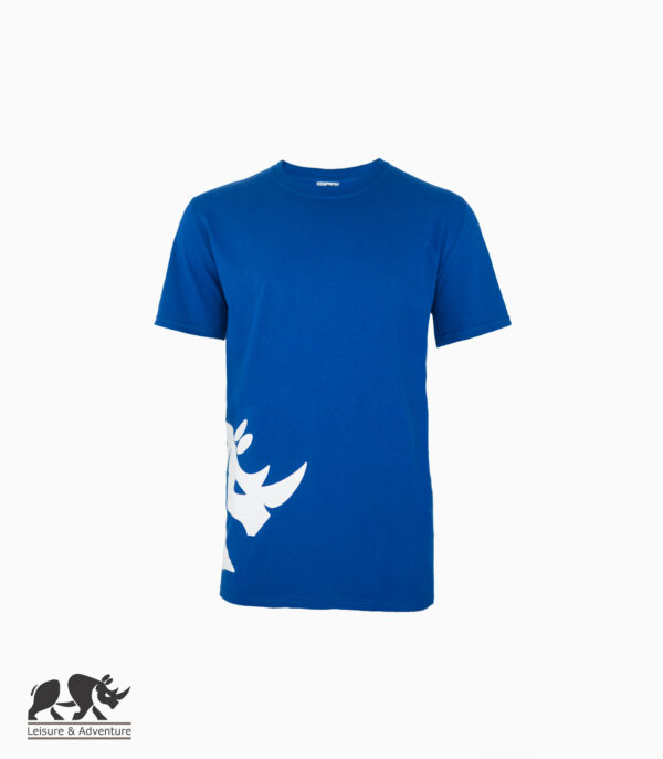 L&A Half Rhino Mens Royal Blue Cotton T-Shirt