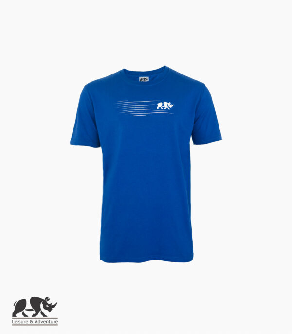 L&A Speedy Rhino Mens Royal Blue Cotton T-Shirt