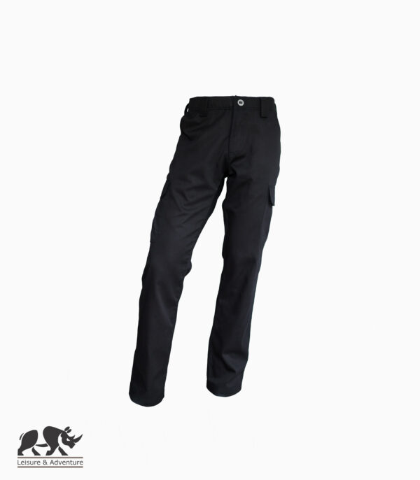 L&A Mens Casual Tactical Pants Slight Stretch Black