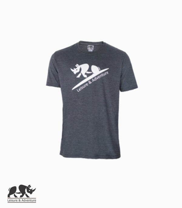 L&A Jump Rhino Mens Navy Melange T-Shirt
