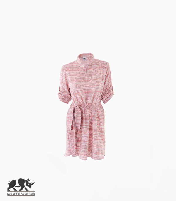 L&A Ladies Shirt Dress Pink