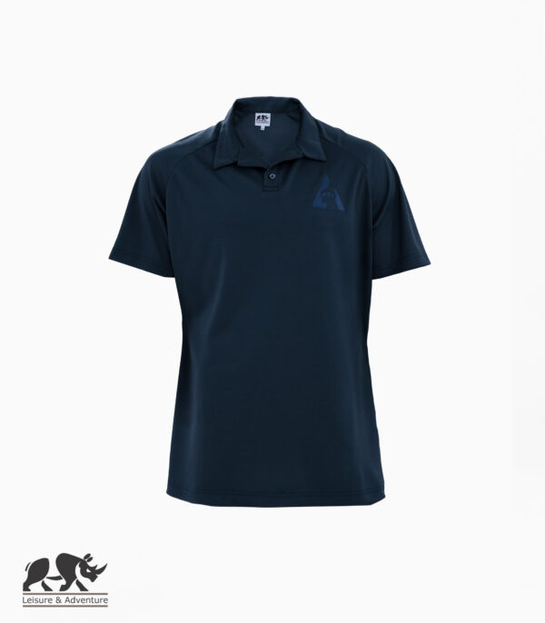 L&A Mens Raglin Golf Shirt Navy
