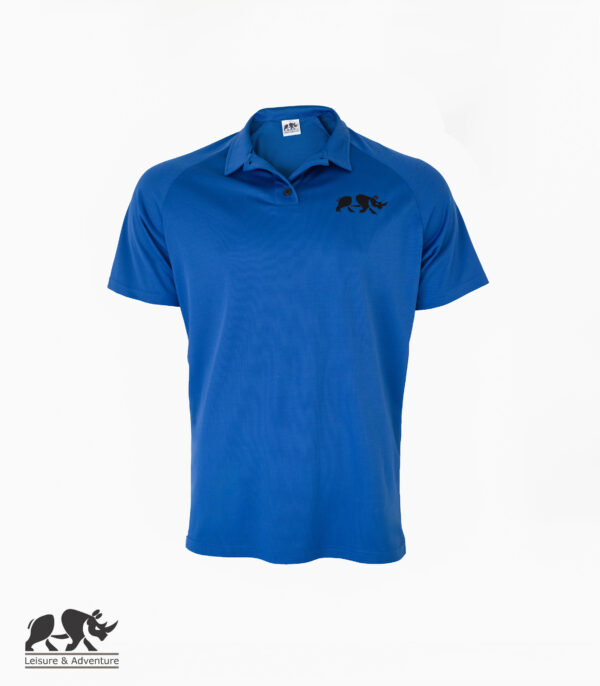 L&A Mens Raglin Golf Shirt Royal Blue