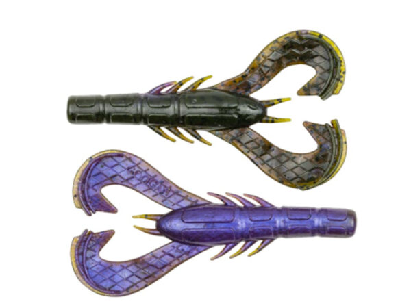 Krackin Craw 4" Green Pumpkin Purple (7 Pc)