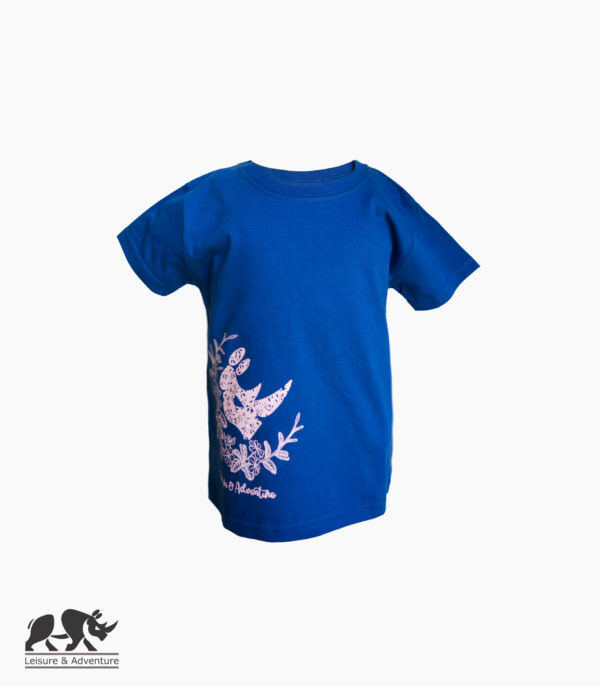 L&A Kids Daisy Rhino R-Neck T-Shirt Blue