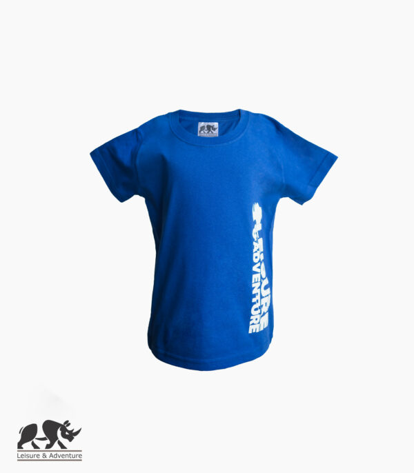 L&A Kids Side Rhino R-Neck T-Shirt Blue