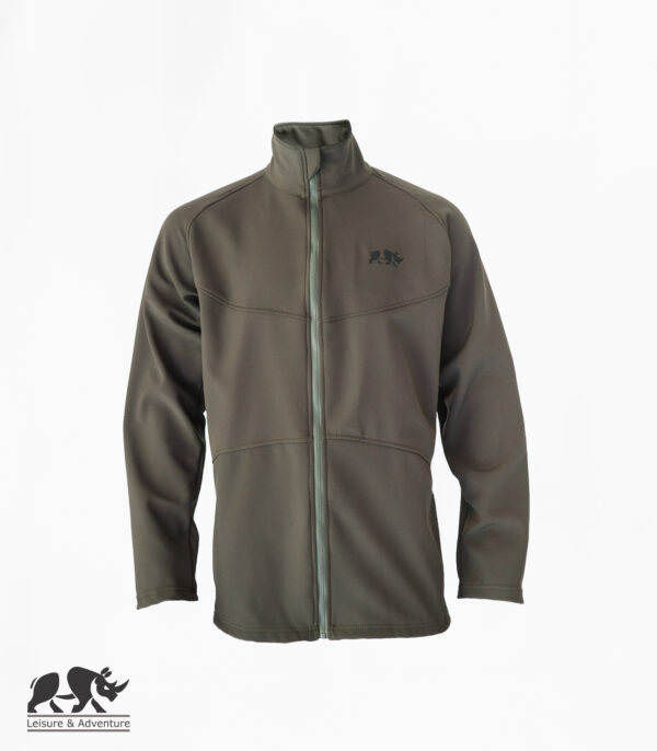 L&A Mens Softshell 3 Panel jacket Olive