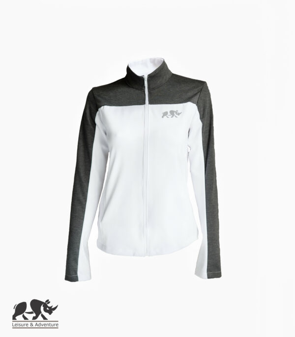 L&A Ladies Two Tone Jacket Grey/White