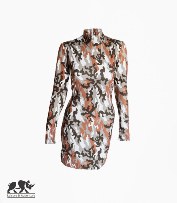 L&A Ladies Stretch Long Sleeve Dress Camo