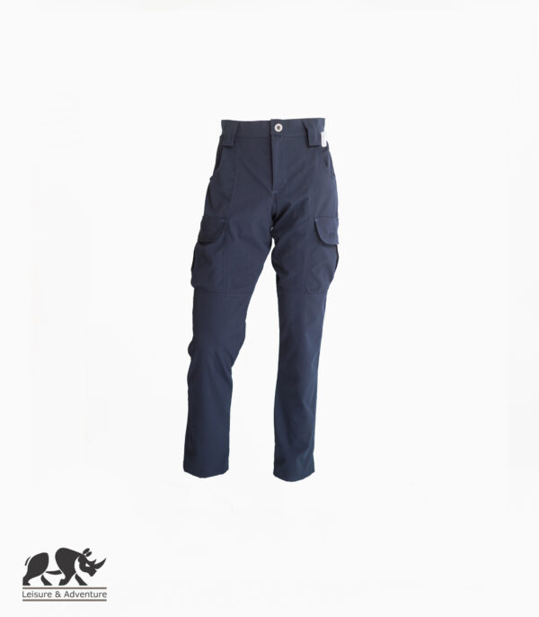 L&A Mens Casual Tactical Pants Non Stretch Navy