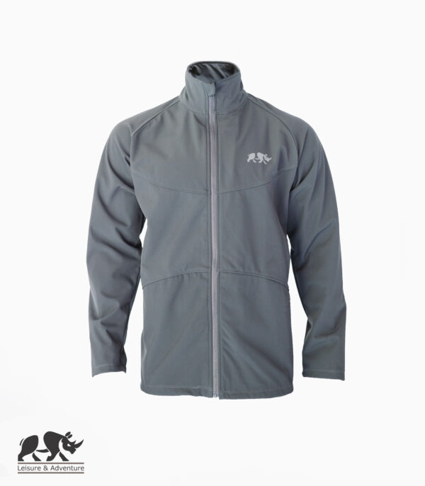 L&A Mens Softshell 3 Panel jacket Grey