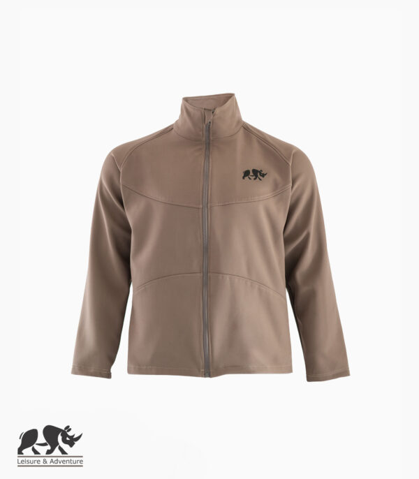 L&A Mens Softshell 3 Panel jacket Khaki