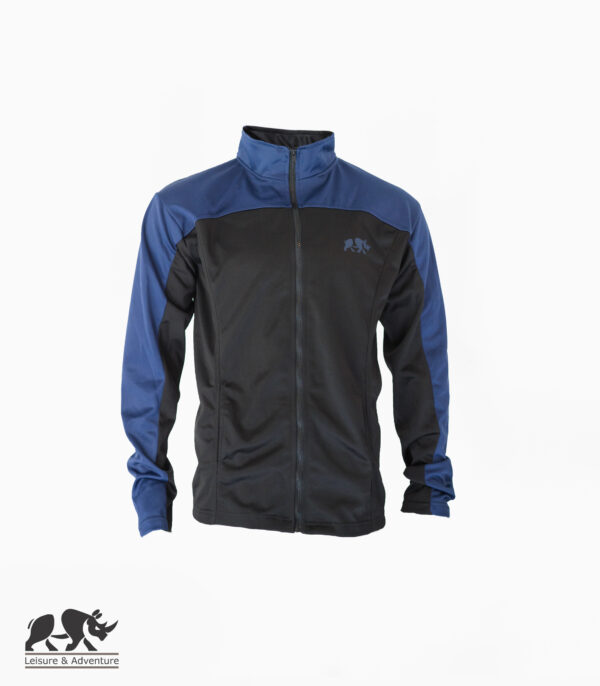L&A Mens Two Tone Stretch Fit Jacket Navy/Black