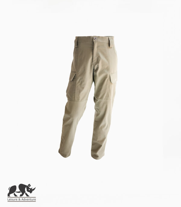 L&A Mens Casual Tactical Pants Slight Stretch Khaki