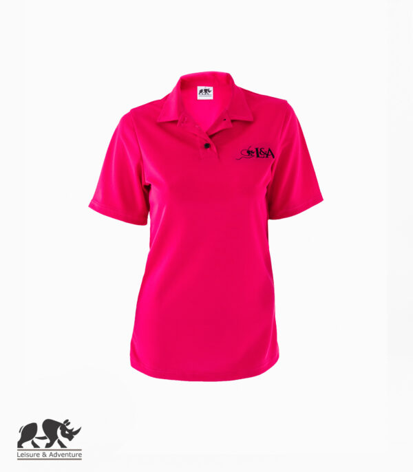 L&A Ladies Standard Golf Shirt Pink