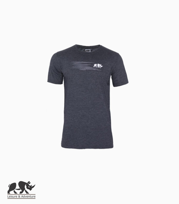 L&A Speedy Rhino Mens Navy Melange T-Shirt