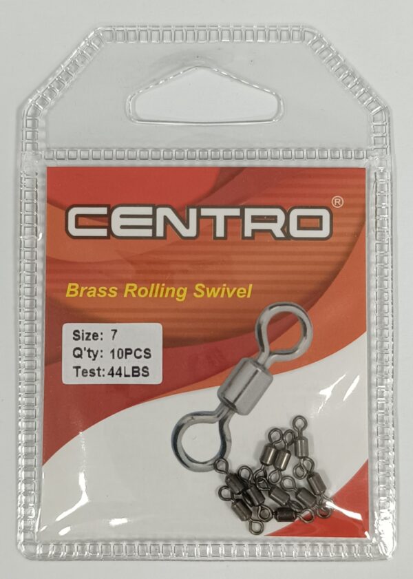 Swivel Rolling Swivel Brass #7 44lb 10pp