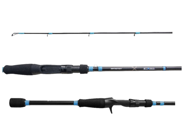 ROD SEN BTX 66 2PC MH BLUE CASTING