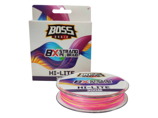 Line Bossbraid Hi-Lite 8x 300m 40lb