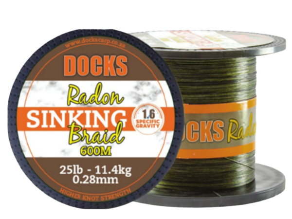 Line Docks Braid Sink Radon 25lb 600m