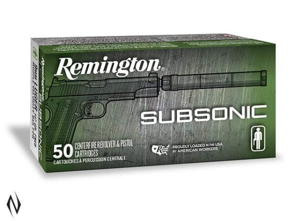 Ammo 9mm 147gr Remington Fneb Subsonic (50)