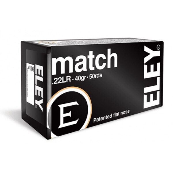 Ammo 22 LR 40Gr Eley Match 50's