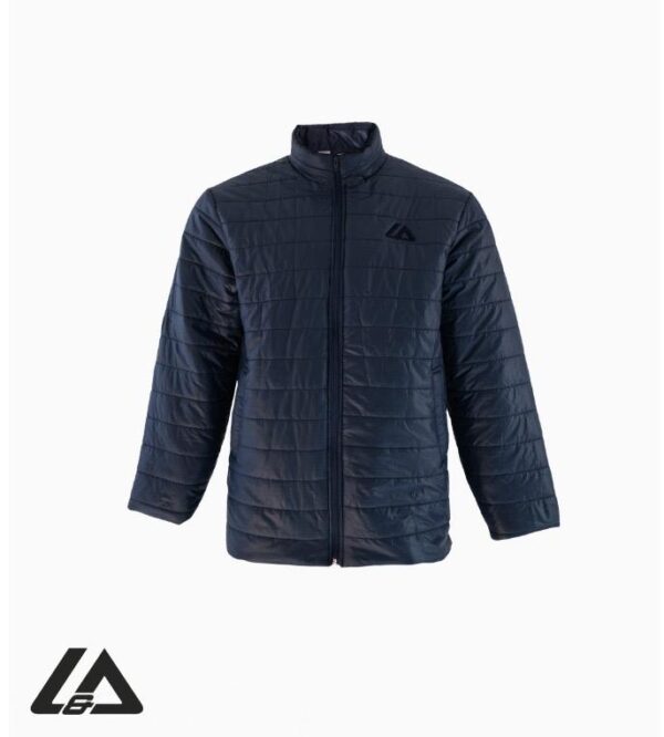 MEN PUFFER LONG SLEEVE JACKET NAVY