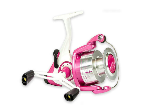 REEL OKUMA B/FEED BARBARIAN PINK-55 3B/B