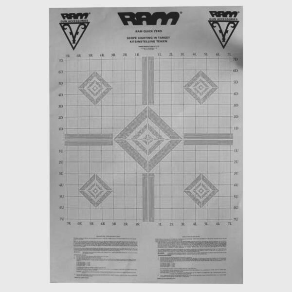 RAM Scope Zero Targets (3) Black