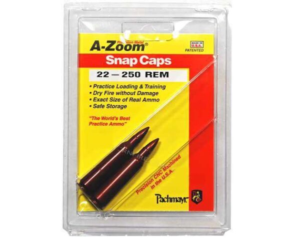 A-ZOOM 22-250 REM SNAP CAPS (2PK)