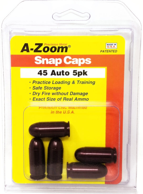 A-ZOOM 45 ACP SNAP CAPS (5PK)