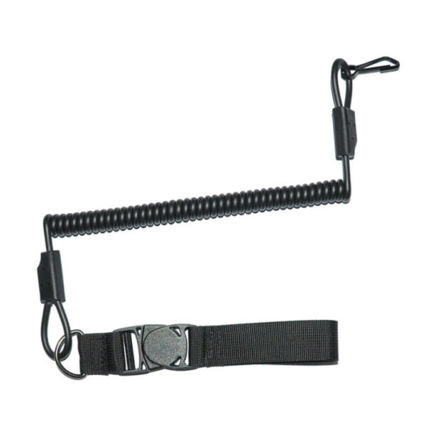 Pistol Lanyard with Extendable Rubber Strap