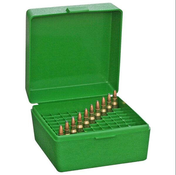 MTM AMMO BOX 100 Medium RIFLE FLIP-TOP