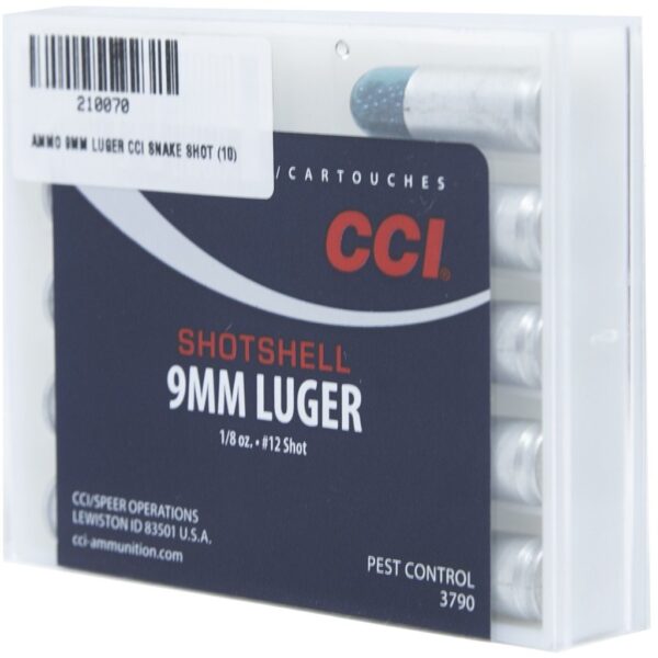 LUGER AMMO 9MM CCI SHOTSHELL /10