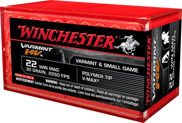 Ammo Win 22 Mag 30gr V-Max Varmint