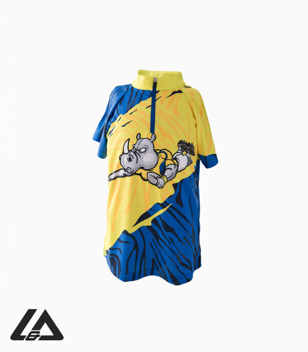 KIDS GOLFER RUGBY RHINO YELLOW/RBLUE