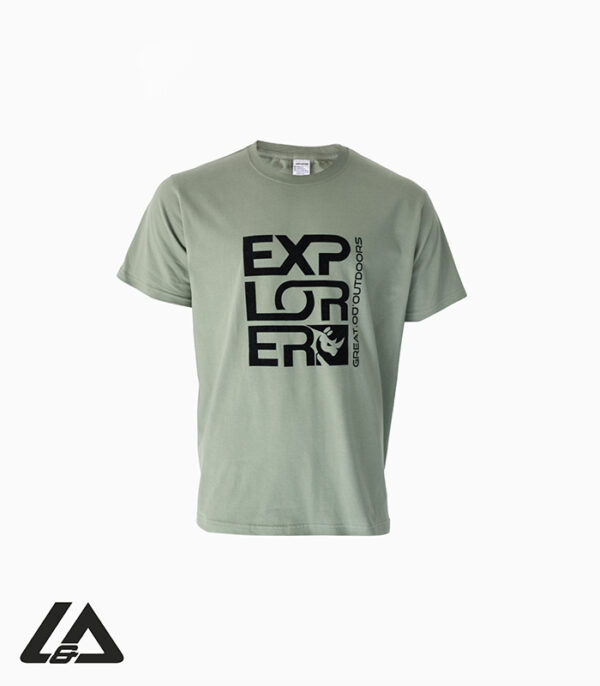 MENS TSHIRT EXPLORER COTTON OLIVE